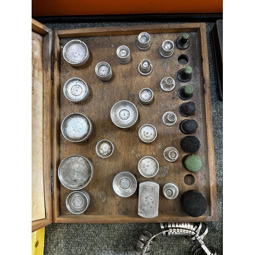 294 - A collection of gem and jewellery equipment, Electric scales, Watch openers window glass cleaner, me... 