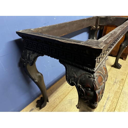 624 - Good C18th mahogany side table with later marble top. Property of Jacqueline O’Halloran, Isle of Man... 