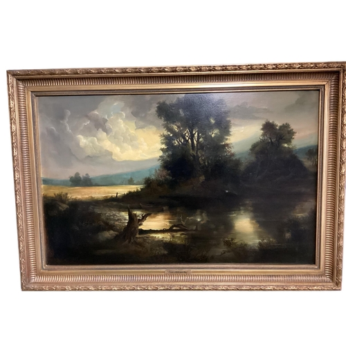 458 - ANDRE DE MOLLER C20th, British, Two pairs    gilt framed oil on canvas, depicting C19th shipping sce... 