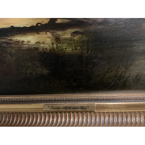 458 - ANDRE DE MOLLER C20th, British, Two pairs    gilt framed oil on canvas, depicting C19th shipping sce... 