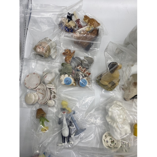 246 - A quantity of china to include Beswick, and miniature dolls house china and dolls house items, and 1... 