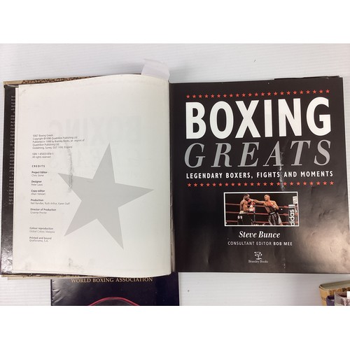 1001 - A quantity of books of Boxing Memorabilia to include:(see all extra photos): Bucks and Bruisers, Pie... 