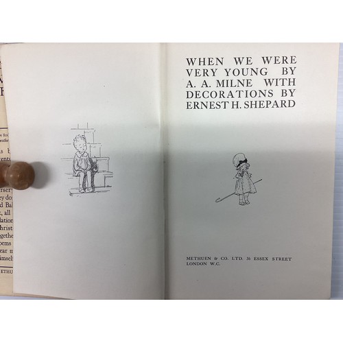 1003 - A A Milne & E H Shepard: When We Were Very Young,  Methuen and Company Ltd, 1924, First; The House a... 