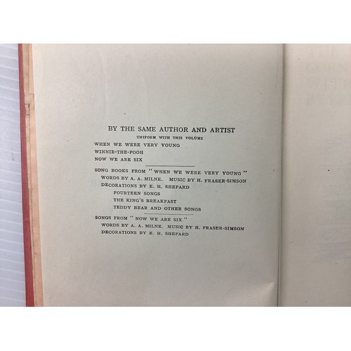 1003 - A A Milne & E H Shepard: When We Were Very Young,  Methuen and Company Ltd, 1924, First; The House a... 