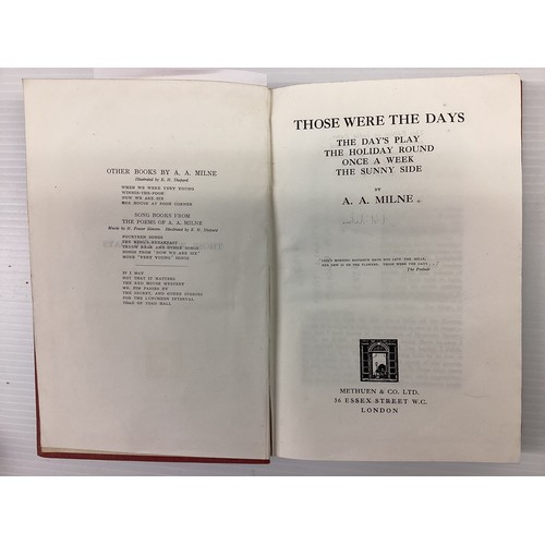 1003 - A A Milne & E H Shepard: When We Were Very Young,  Methuen and Company Ltd, 1924, First; The House a... 