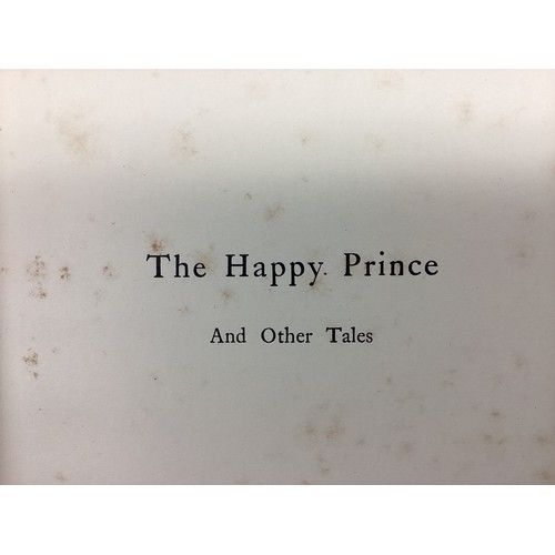 1010 - The Happy Prince and Other Tales, Oscar Wilde, Walter Crane and Jacomb Hood, David Nutt, 1888, First