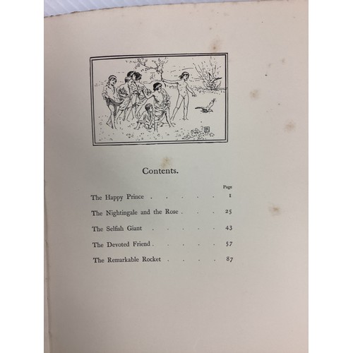 1010 - The Happy Prince and Other Tales, Oscar Wilde, Walter Crane and Jacomb Hood, David Nutt, 1888, First