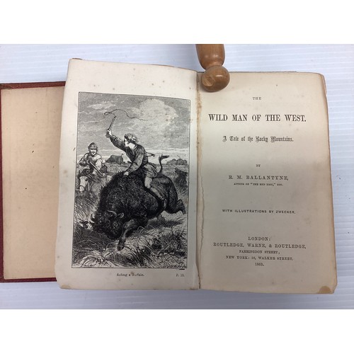 1026 - The Wild Man of the West, A tale of the Rocky Mountains, by R M Ballantyne, illustrations by Zwecker... 