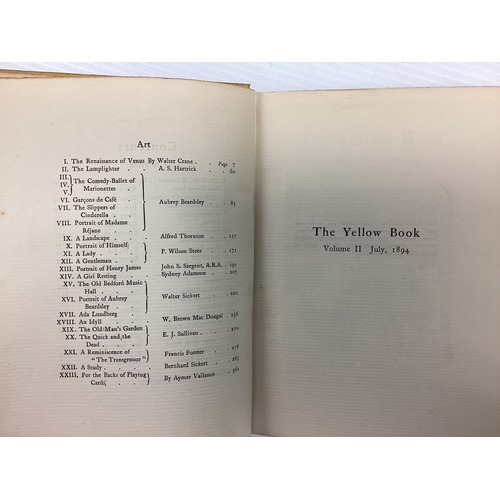 1028 - The Yellow Book 12 Volumes of 13 Volume set, Elkin Mathews & John Lane,1894-1897, First, (Missing Vo... 