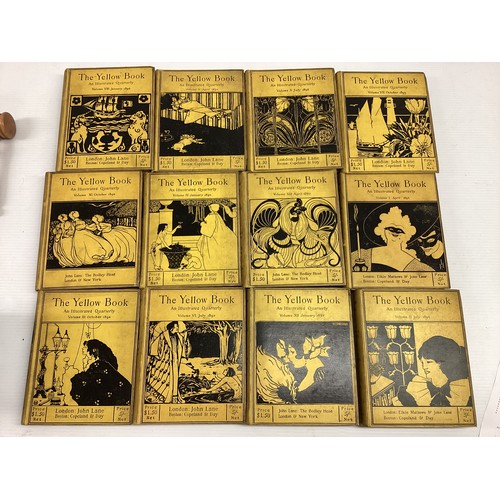 1028 - The Yellow Book 12 Volumes of 13 Volume set, Elkin Mathews & John Lane,1894-1897, First, (Missing Vo... 