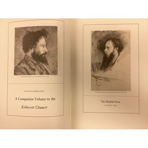 1030 - Kelmscott Chaucer, The Basilisk Press;1974;notes: This facsimile of the Kelmscott Chaucer has been p... 