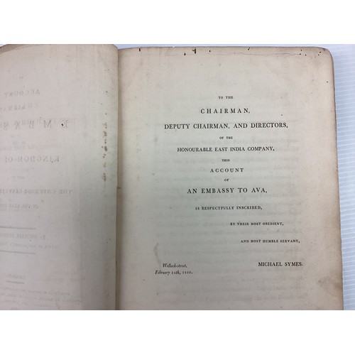 1036 - An Account of an Embassy to the Kingdom of Ava, sent by the Governor General of India in the Year 17... 