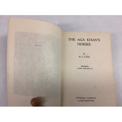 1052 - The Aga Khan's Horses, R. C. Lyle, Lionel Edwards, Putnam, London, 1938,First Ed.