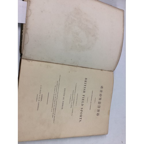 1055 - Slippers ABC of Fox hunting, 1903; by Somerville together with Sporting by Nimrod. A Patricks day hu... 