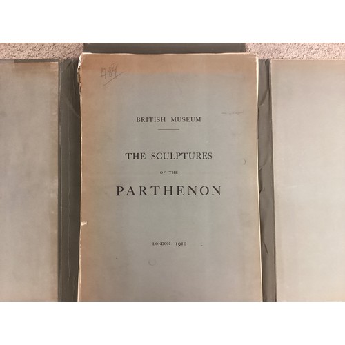 1074 - British Museum Sculptures of the Partheon, London 1910, large folio with original cover