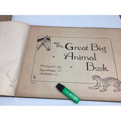 1076 - The Great Big Animal Book, pictures by Geoffrey W Jarred etc, printed Dean & Son Ltd, Printed in Hol... 