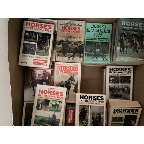 1081 - A quantity of Horses in Training , 1950s, 1980s, 1970s,  and later. Various