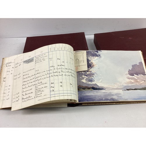 248 - Two unique, early C20th Fishing Game Books, entries from 1911 through to 1940s; Captain Percy Lester... 