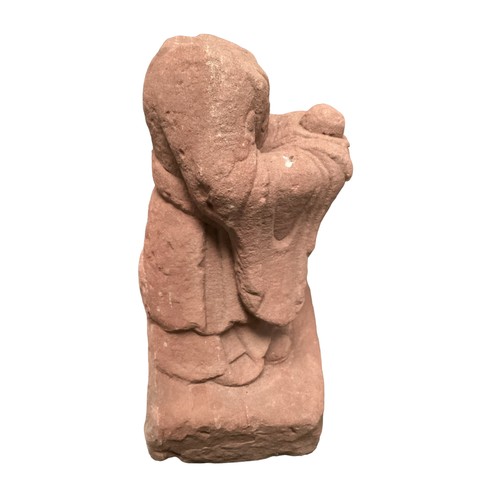 239 - A Chinese Sandstone Taoist figure, possibly Ming period Mid 1500s, purchased by vendor from Mongolia... 