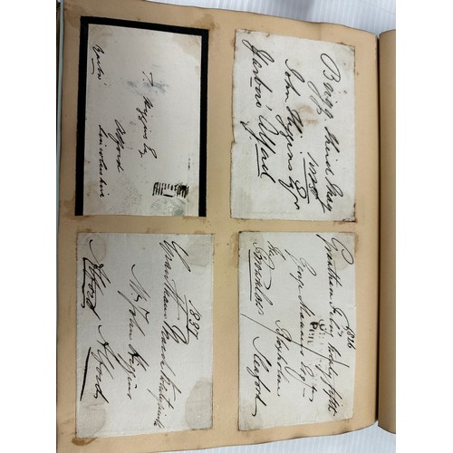 300 - A unique and extensive Autograph book, of 41 pages of signatures, and numerous loose letters, invita... 