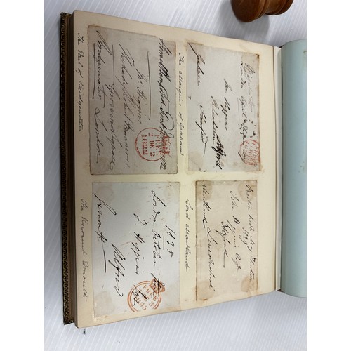 300 - A unique and extensive Autograph book, of 41 pages of signatures, and numerous loose letters, invita... 