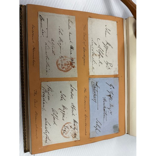 300 - A unique and extensive Autograph book, of 41 pages of signatures, and numerous loose letters, invita... 