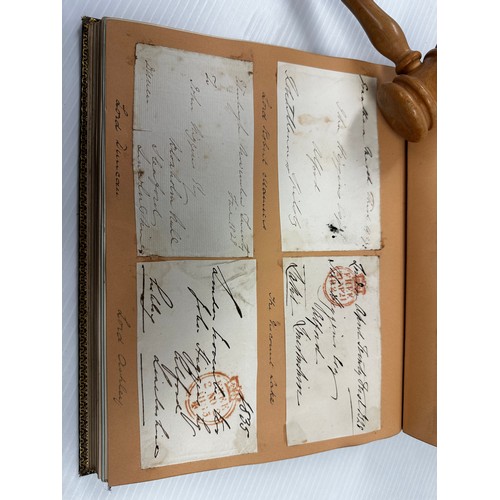 300 - A unique and extensive Autograph book, of 41 pages of signatures, and numerous loose letters, invita... 