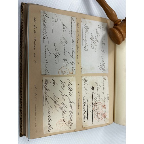 300 - A unique and extensive Autograph book, of 41 pages of signatures, and numerous loose letters, invita... 