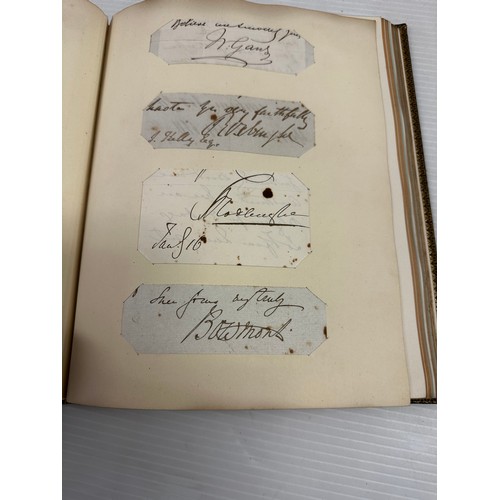 300 - A unique and extensive Autograph book, of 41 pages of signatures, and numerous loose letters, invita... 