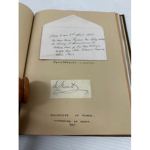 300 - A unique and extensive Autograph book, of 41 pages of signatures, and numerous loose letters, invita... 