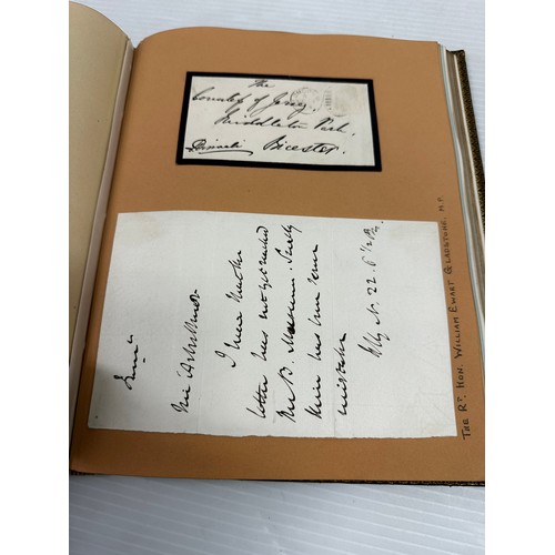 300 - A unique and extensive Autograph book, of 41 pages of signatures, and numerous loose letters, invita... 