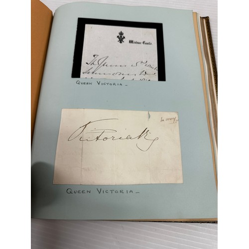 300 - A unique and extensive Autograph book, of 41 pages of signatures, and numerous loose letters, invita... 