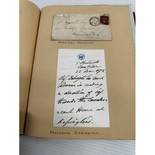 300 - A unique and extensive Autograph book, of 41 pages of signatures, and numerous loose letters, invita... 