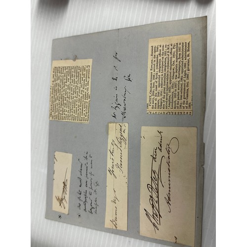 300 - A unique and extensive Autograph book, of 41 pages of signatures, and numerous loose letters, invita... 