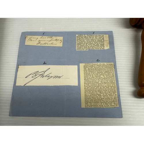 300 - A unique and extensive Autograph book, of 41 pages of signatures, and numerous loose letters, invita... 