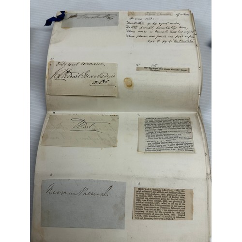 300 - A unique and extensive Autograph book, of 41 pages of signatures, and numerous loose letters, invita... 