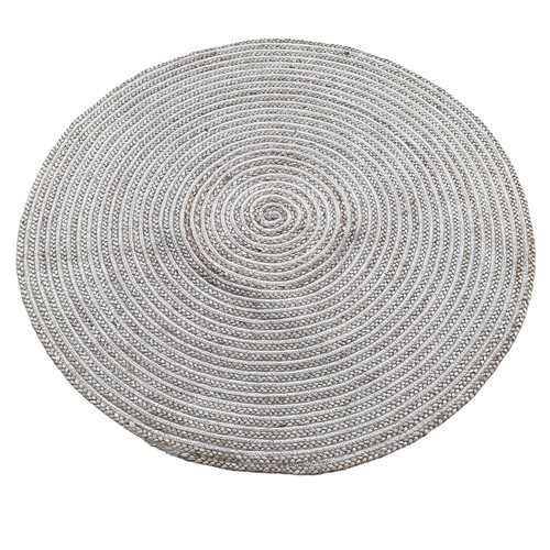 514 - Three modern rugs, two circular 122cm diameter and 120 cm diameters, and one small rectangular rug 6... 