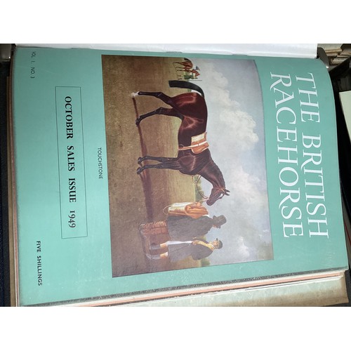 1048 - Volumes of British Racehorse, magazines,  various 1940s/1950s/1960s; and quantity of Bloodstock Revi... 