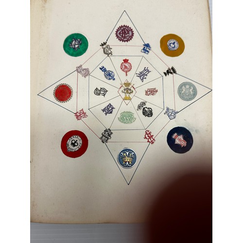 301 - A unique and extensive collection of C19th and C20th albums,  containing family and heraldic crests ... 