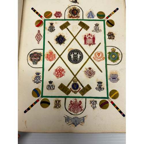 301 - A unique and extensive collection of C19th and C20th albums,  containing family and heraldic crests ... 