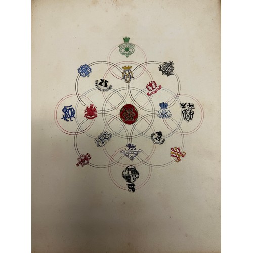 301 - A unique and extensive collection of C19th and C20th albums,  containing family and heraldic crests ... 