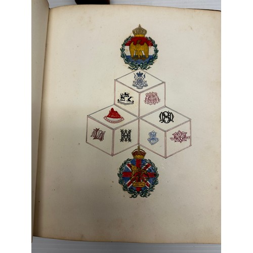 301 - A unique and extensive collection of C19th and C20th albums,  containing family and heraldic crests ... 