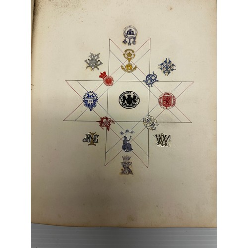 301 - A unique and extensive collection of C19th and C20th albums,  containing family and heraldic crests ... 