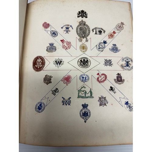 301 - A unique and extensive collection of C19th and C20th albums,  containing family and heraldic crests ... 