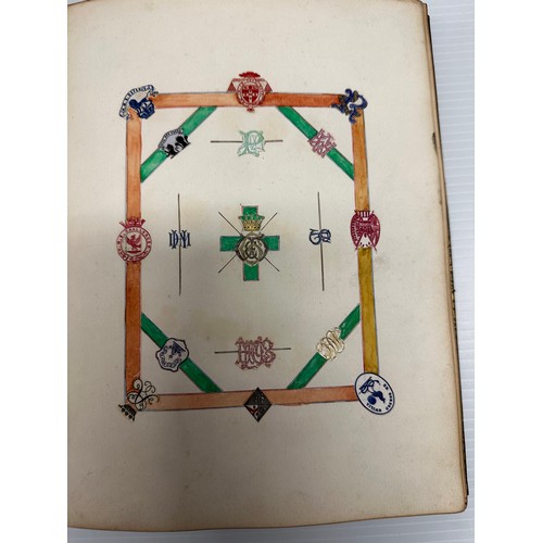 301 - A unique and extensive collection of C19th and C20th albums,  containing family and heraldic crests ... 