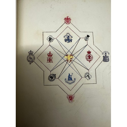 301 - A unique and extensive collection of C19th and C20th albums,  containing family and heraldic crests ... 