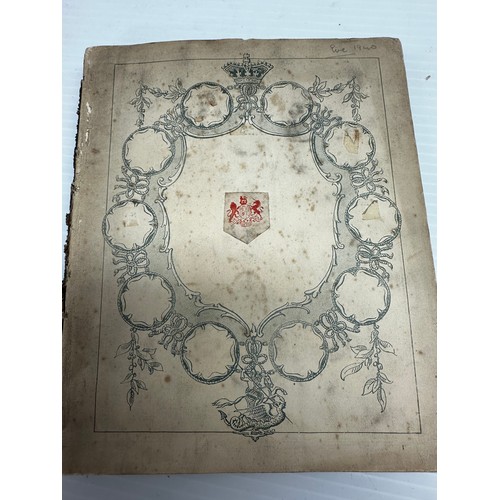 301 - A unique and extensive collection of C19th and C20th albums,  containing family and heraldic crests ... 