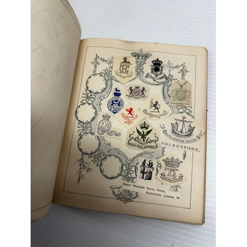 301 - A unique and extensive collection of C19th and C20th albums,  containing family and heraldic crests ... 