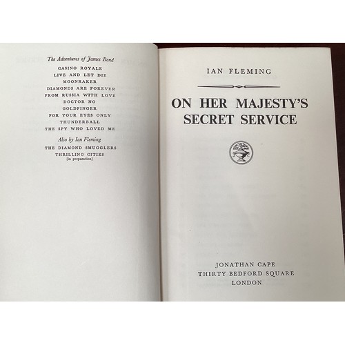 1087 - Ian Fleming 'On Her Majesty's Secret Service' in original dust cover.  Wear to dust cover Commensura... 