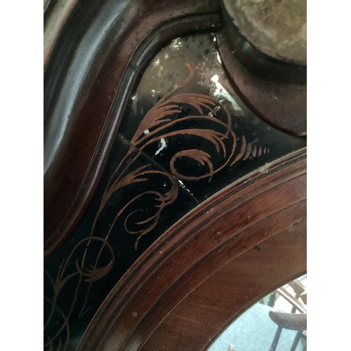 638 - C19th flame mahogany longcase  clock, by Cawson, arched dial with moon aperture, complete with windi... 